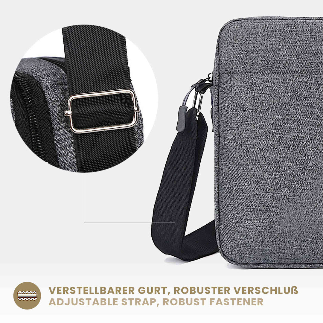 Designer Herren Umhängetasche mit verstellbarem Gurt und starkem Verschluss