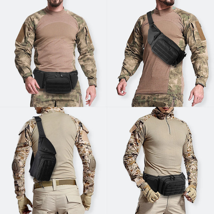 Taktische Bauchtasche mit MOLLE und Holster "TROOPER"