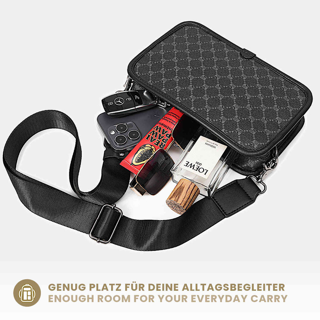 Damier Umhängetasche Handtasche für Herren mit viel Platz