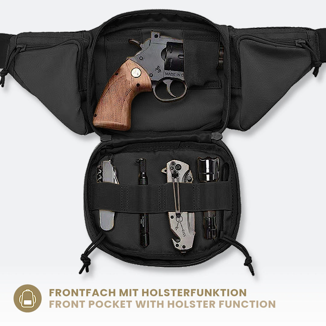 Taktische Bauchtasche mit MOLLE und Holster "TROOPER"